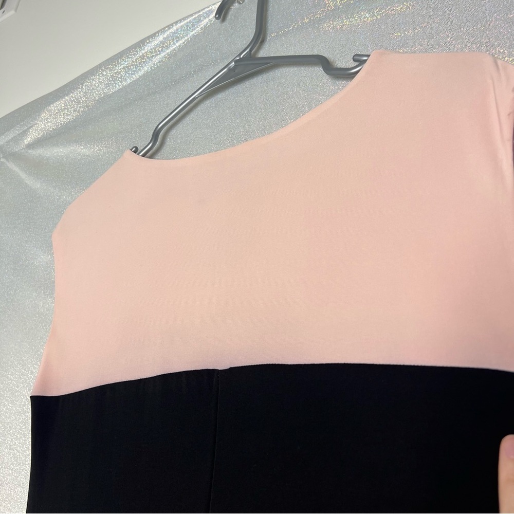 Frank Lyman dress pink black formal classy elegant pink and black ruffle bottom - Picture 5 of 9